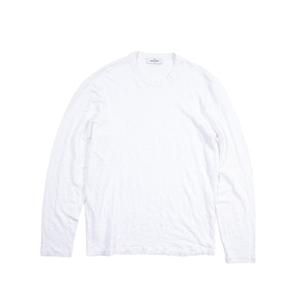 GRAN SASSO リネン100% クルーネック長袖Tシャツ