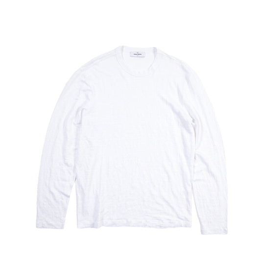 GRAN SASSO リネン100% クルーネック長袖Tシャツ