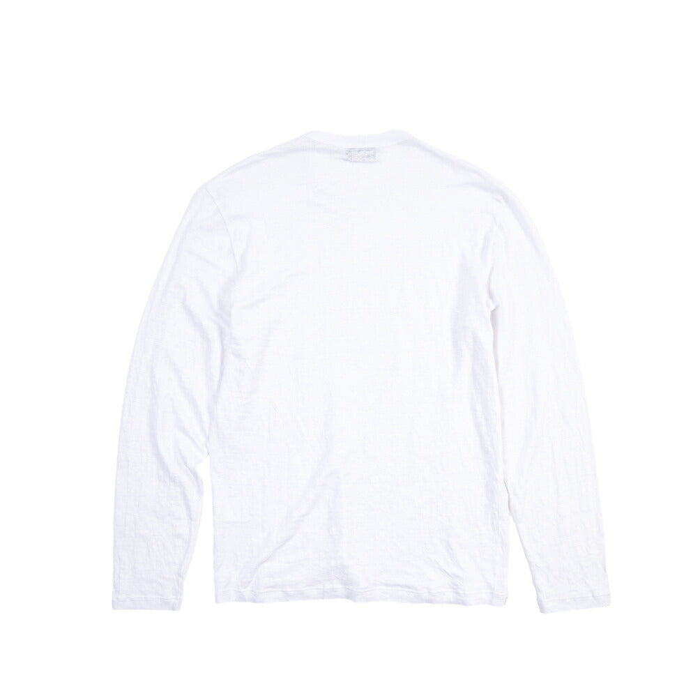 GRAN SASSO リネン100% クルーネック長袖Tシャツ