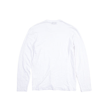 GRAN SASSO リネン100% クルーネック長袖Tシャツ
