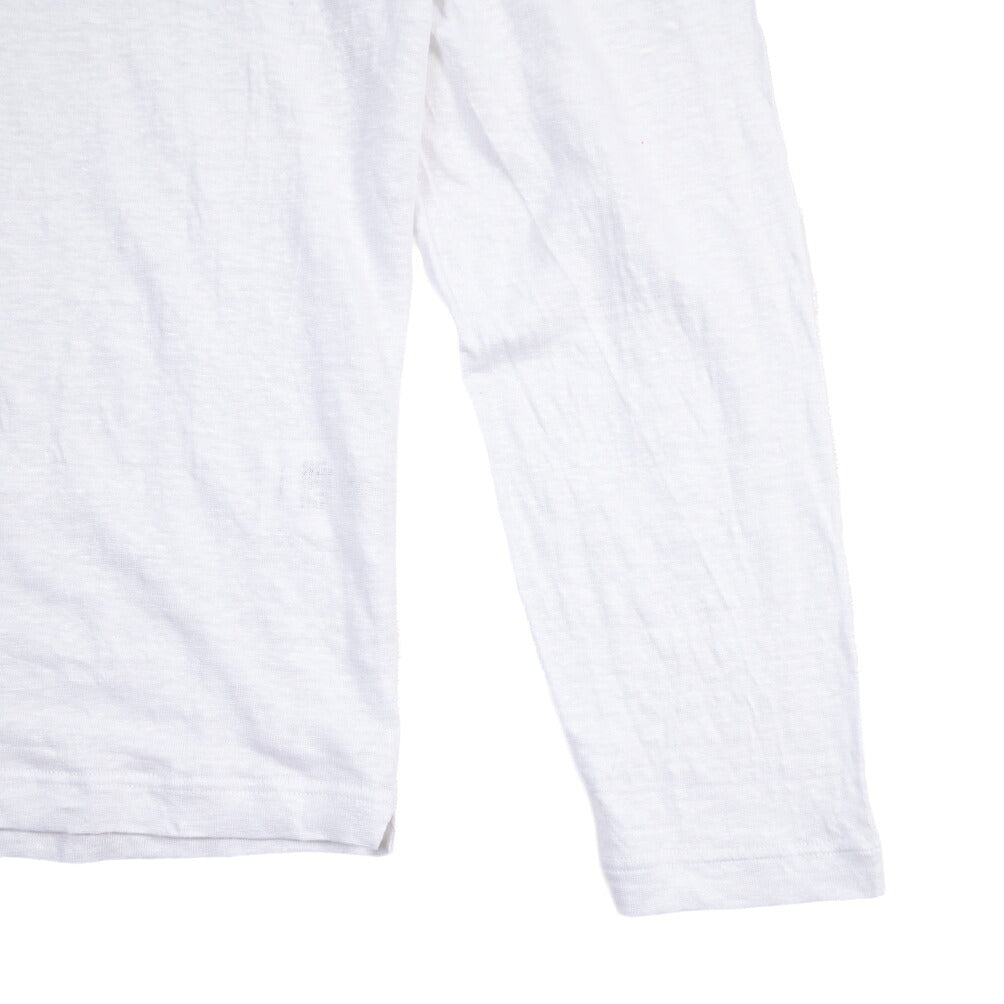GRAN SASSO リネン100% クルーネック長袖Tシャツ
