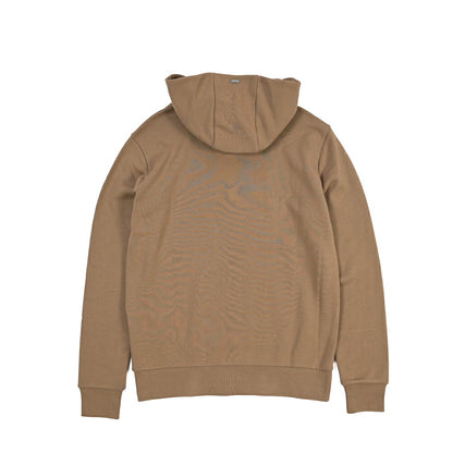 HERNO コットン100% ロゴ刺繍プルオーバーパーカー