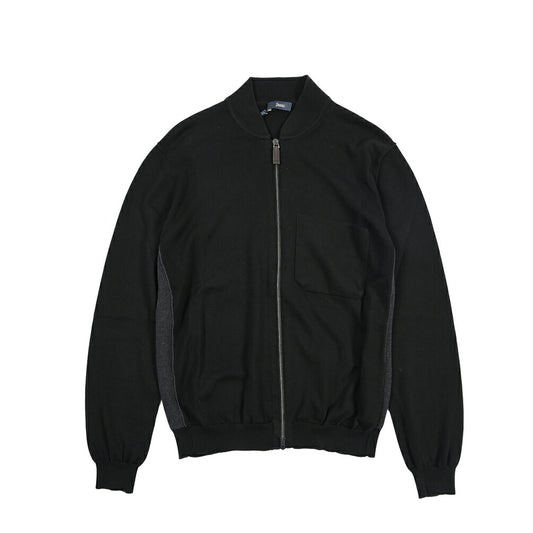 HERNO コットン100% ニットボンバージャケット