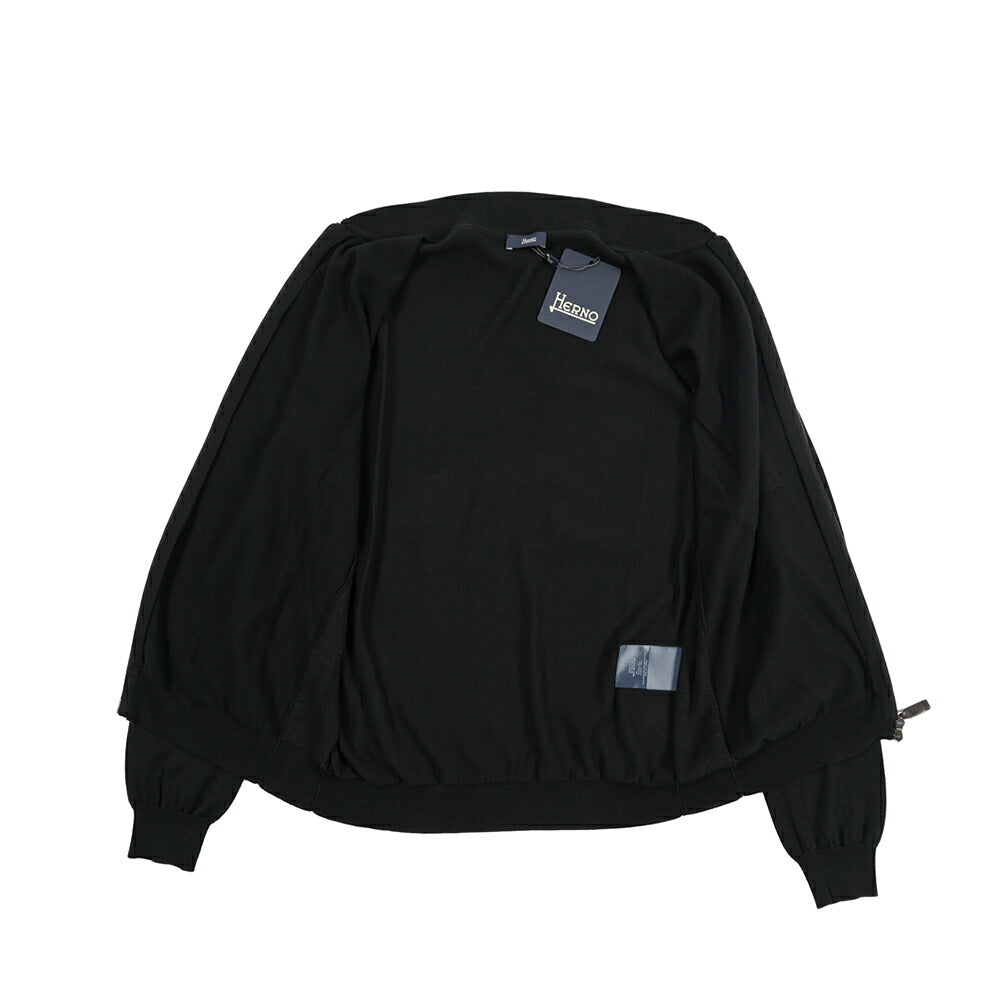 HERNO コットン100% ニットボンバージャケット