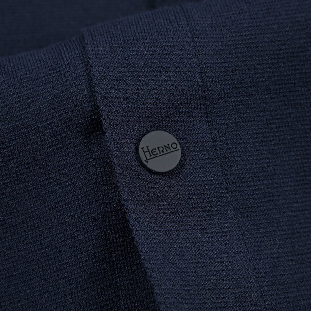 HERNO ポリエステル混コットン ハイゲージニットシャツジャケット