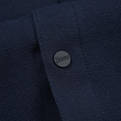 HERNO ポリエステル混コットン ハイゲージニットシャツジャケット