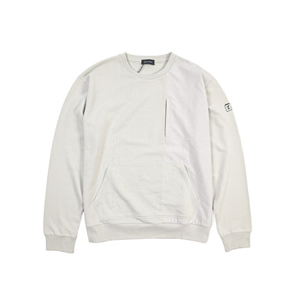 HERNO “Laminar” 異素材コンビ クルーネックスウェットシャツ