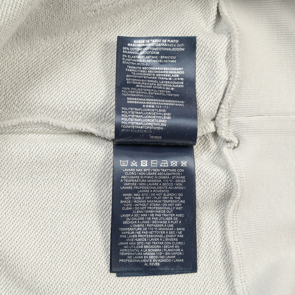 HERNO “Laminar” 異素材コンビ クルーネックスウェットシャツ
