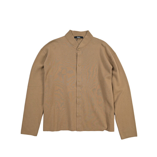 HERNO ポリエステル混コットン ハイゲージニットシャツジャケット
