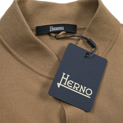 HERNO ポリエステル混コットン ハイゲージニットシャツジャケット