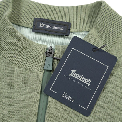 HERNO Laminar コットンニットジップカーディガン