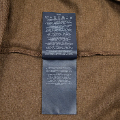 HERNO コットン混リネン 半袖ニットTシャツ