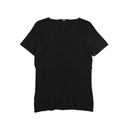 HERNO カシミヤ100% 半袖ニットボートネックTシャツ / レディース