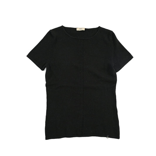 HERNO カシミヤ100% 半袖ニットボートネックTシャツ / レディース