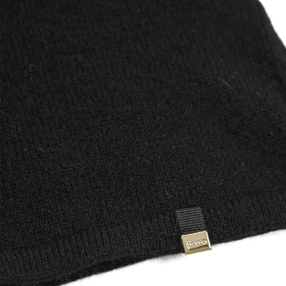 HERNO カシミヤ100% 半袖ニットボートネックTシャツ / レディース