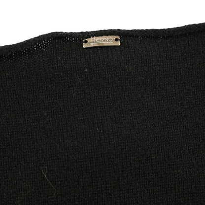 HERNO カシミヤ100% 半袖ニットボートネックTシャツ / レディース
