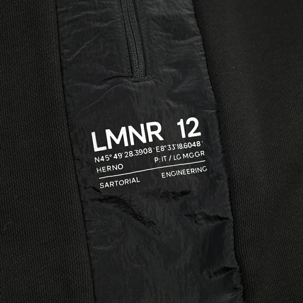 HERNO “Laminar” コットン100% 異素材コンビイージーパンツ