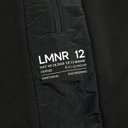 HERNO “Laminar” コットン100% 異素材コンビイージーパンツ