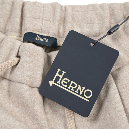 HERNO ストロングウール ワイドスウェットパンツ