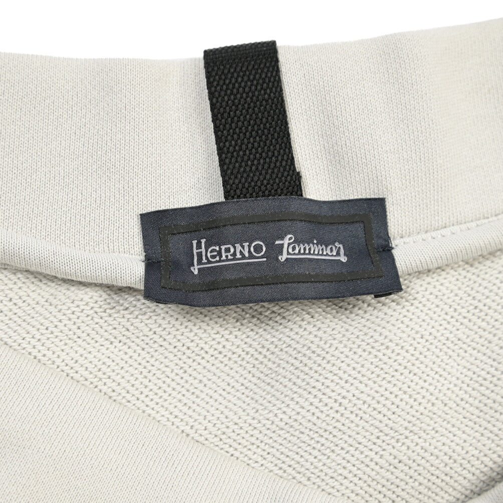 HERNO “Laminar” コットン100% 異素材コンビイージーパンツ