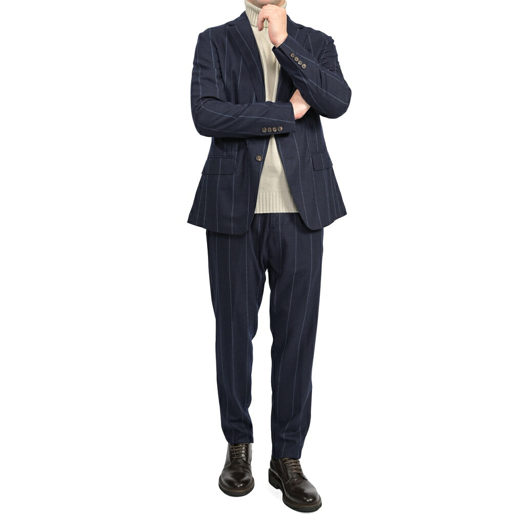 eleventy ヴァージンウール100% 2Bシングルテーラードスーツ / Ermenegildo Zegna 15 Microns生地