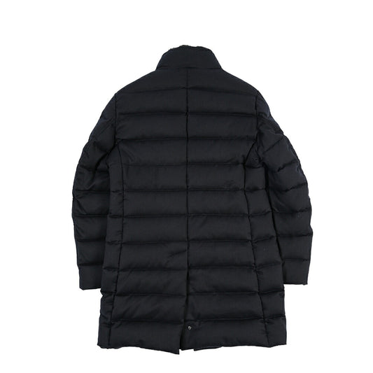 MOORER “ALFIERI-FUR-IL” カシミヤ100% ファー付きスタンドカラーダウンコート