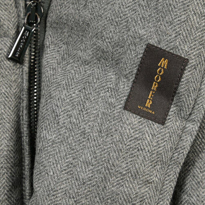 MOORER “MORRIS-CCL” カシミヤ ファー付きスタンドカラーダウンコート