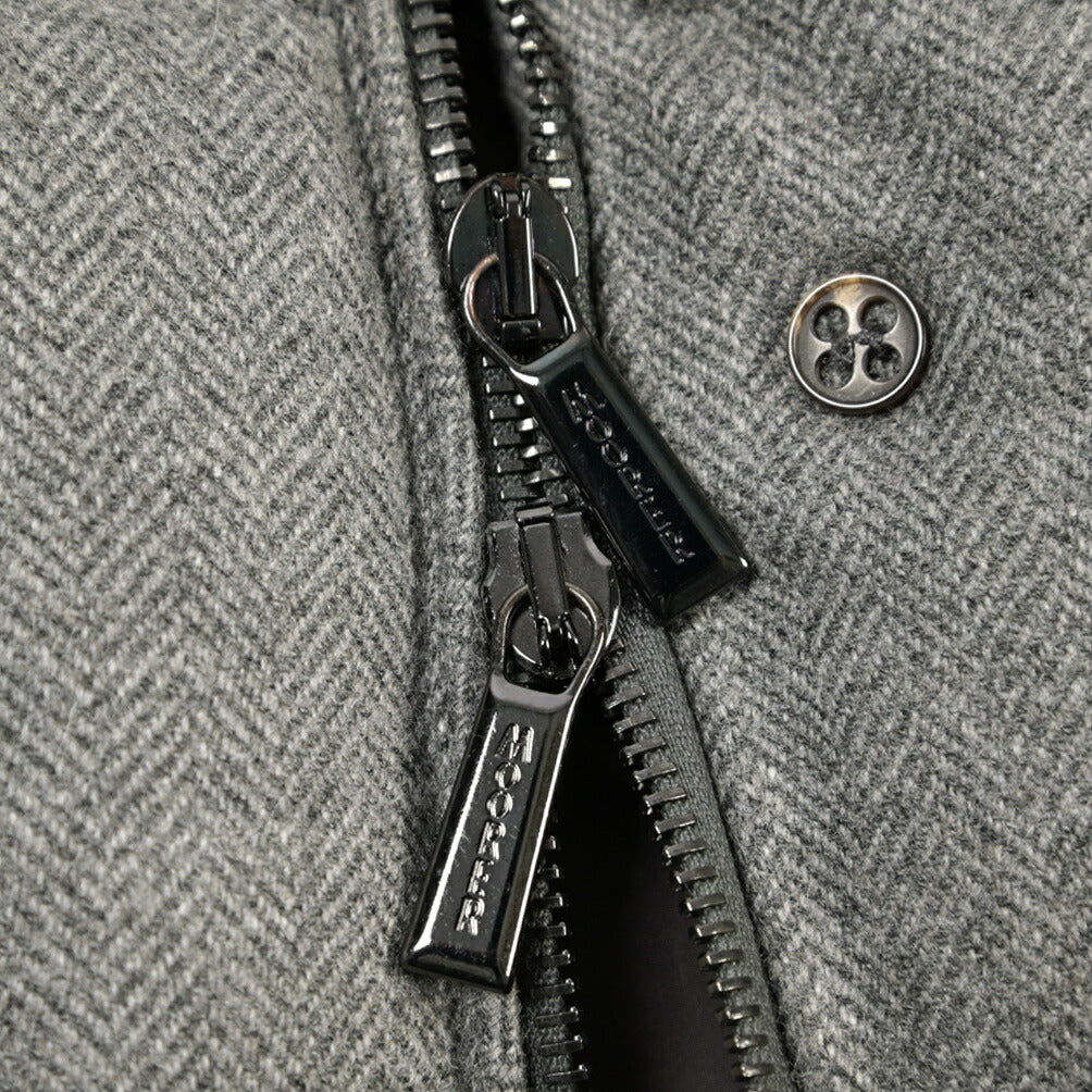 MOORER “MORRIS-CCL” カシミヤ ファー付きスタンドカラーダウンコート