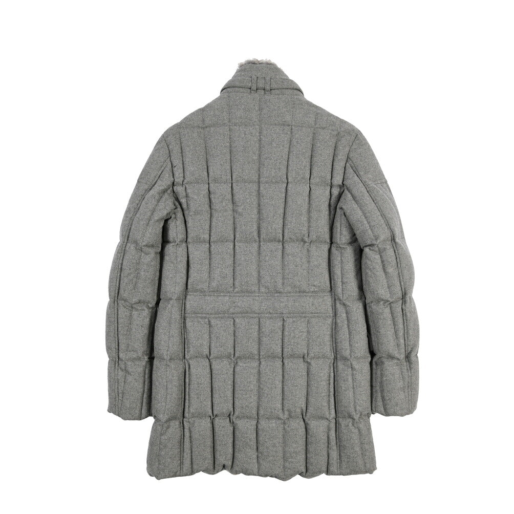 MOORER “MORRIS-CCL” カシミヤ ファー付きスタンドカラーダウンコート