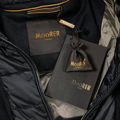 MOORER “GRIMA-IL” カシミヤ100% スタンドカラーダウンコート