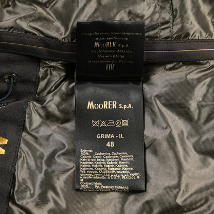 MOORER “GRIMA-IL” カシミヤ100% スタンドカラーダウンコート