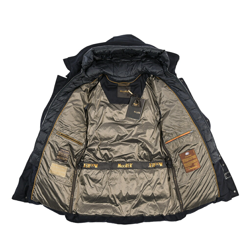 MOORER “GRIMA-IL” カシミヤ100% スタンドカラーダウンコート