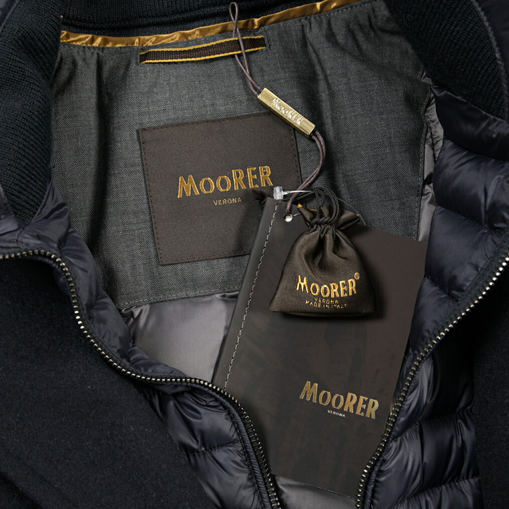 MOORER “HARRIS-TI” カシミヤ100% 着脱可能ライナー付き3Bシングルダウンチェスターコート