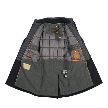 MOORER “HARRIS-TI” カシミヤ100% 着脱可能ライナー付き3Bシングルダウンチェスターコート