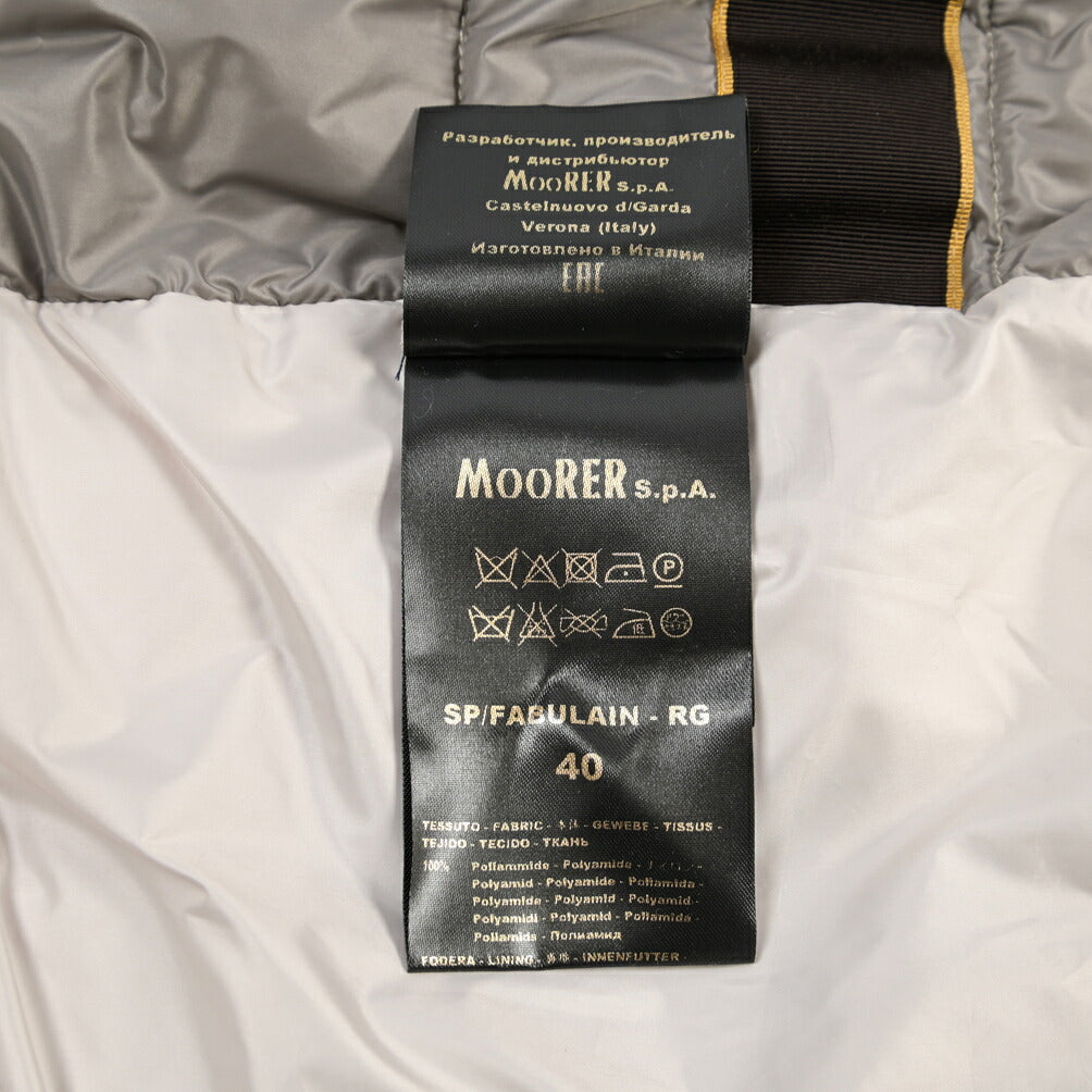 MOORER “FABULA-Y” カシミヤ100% フーディー3WAYダウンコート / レディース