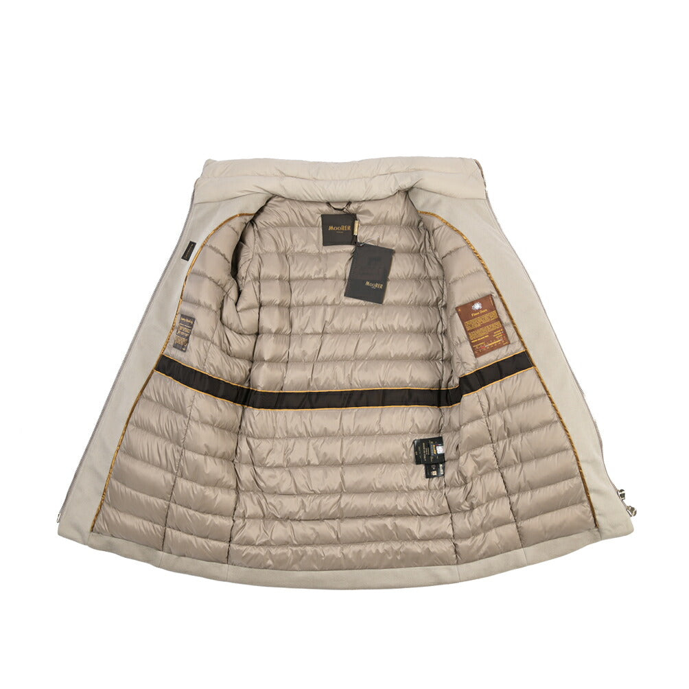 MOORER “ABETE-LE” ウール混カシミヤ スタンドカラーダウンコート / レディース