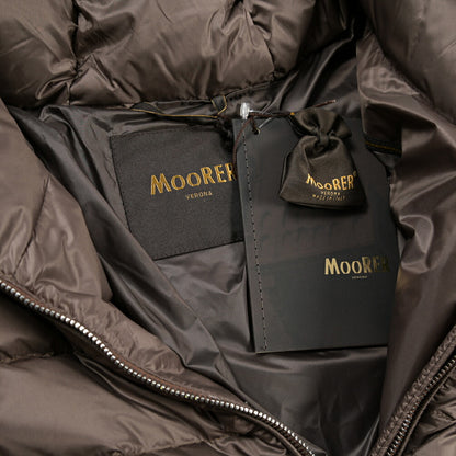 MOORER “MEGEVE-AWL” アルパカ混ヴァージンウール 3WAYフーディーダウンコート / レディース