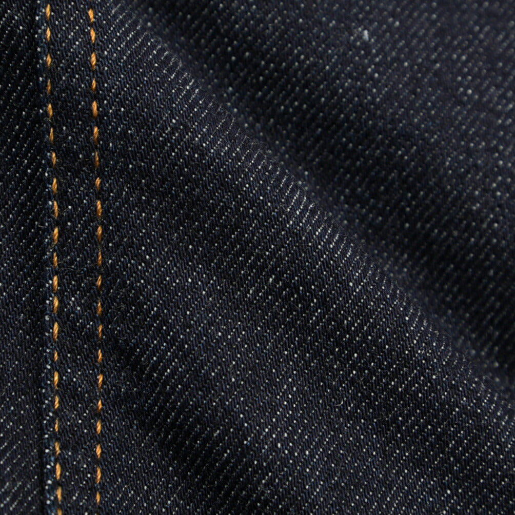 MOORER GAELLE-FUR-49W デニムダウンジャケット エコファー アウター コットン カシミヤ ストレッチ ネイビー