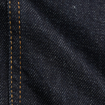 MOORER GAELLE-FUR-49W デニムダウンジャケット エコファー アウター コットン カシミヤ ストレッチ ネイビー