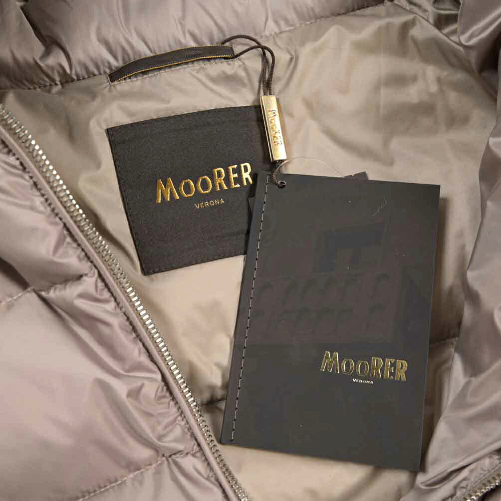 MOORER “FABULA-CZI” 異素材コンビ 3WAYスタンドカラーダウンコート / レディース
