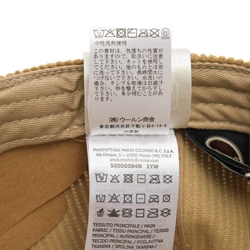 26-27AW COLMAR ORIGINALS コットン混 コーデュロイベースボールキャップ