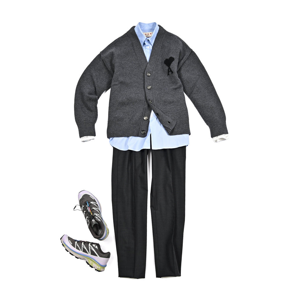 SALE｜AMI PARIS アミパリス / ヴァージンウール100% ワンポイント