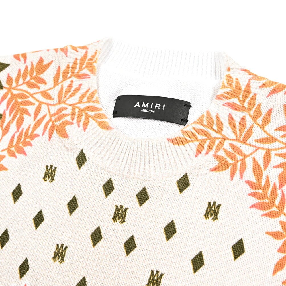 AMIRI コットン100% クルーネックニットセーター｜430538｜GUARDAROBA MILANO OFFICIAL STORE