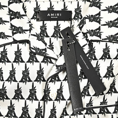AMIRI シルク100% 半袖オープンカラーシャツ 開襟シャツ｜430539｜GUARDAROBA MILANO OFFICIAL STORE