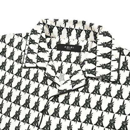 AMIRI シルク100% 半袖オープンカラーシャツ 開襟シャツ｜430539｜GUARDAROBA MILANO OFFICIAL STORE