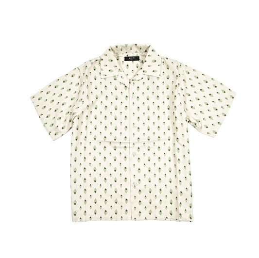 AMIRI シルク100% 半袖オープンカラーシャツ 開襟シャツ｜430540｜GUARDAROBA MILANO OFFICIAL STORE