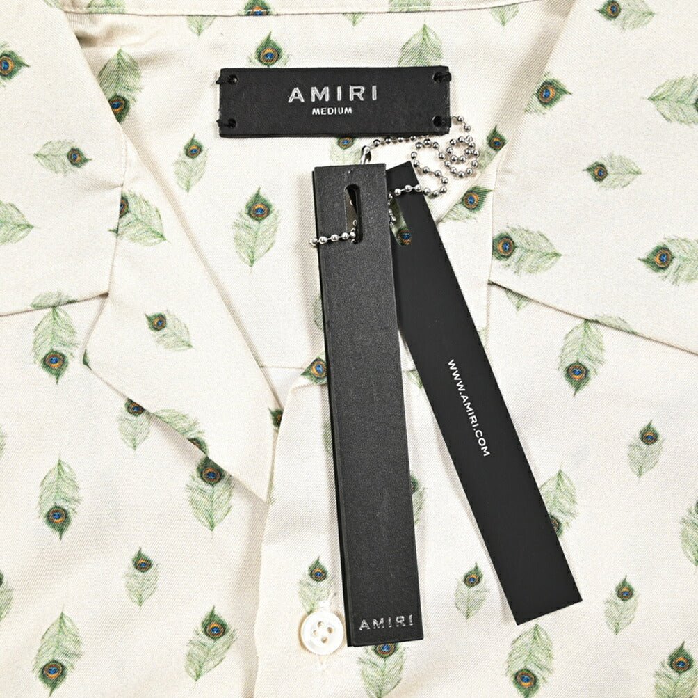 AMIRI シルク100% 半袖オープンカラーシャツ 開襟シャツ｜430540｜GUARDAROBA MILANO OFFICIAL STORE
