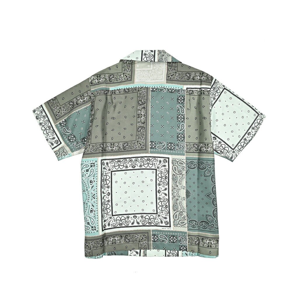 AMIRI シルク100% 半袖オープンカラーシャツ バンダナ柄開襟シャツ｜430541｜GUARDAROBA MILANO OFFICIAL STORE
