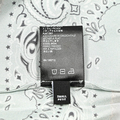 AMIRI シルク100% 半袖オープンカラーシャツ バンダナ柄開襟シャツ｜430541｜GUARDAROBA MILANO OFFICIAL STORE