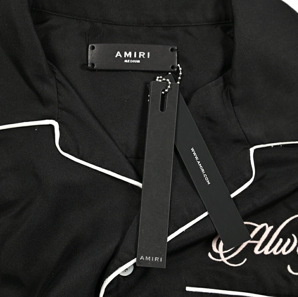 AMIRI シルク100% 半袖オープンカラーシャツ 開襟シャツ｜430542｜GUARDAROBA MILANO OFFICIAL STORE
